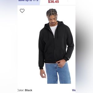 Champion - Eco Full-Zip Hooded Sweatshirt. Size XL